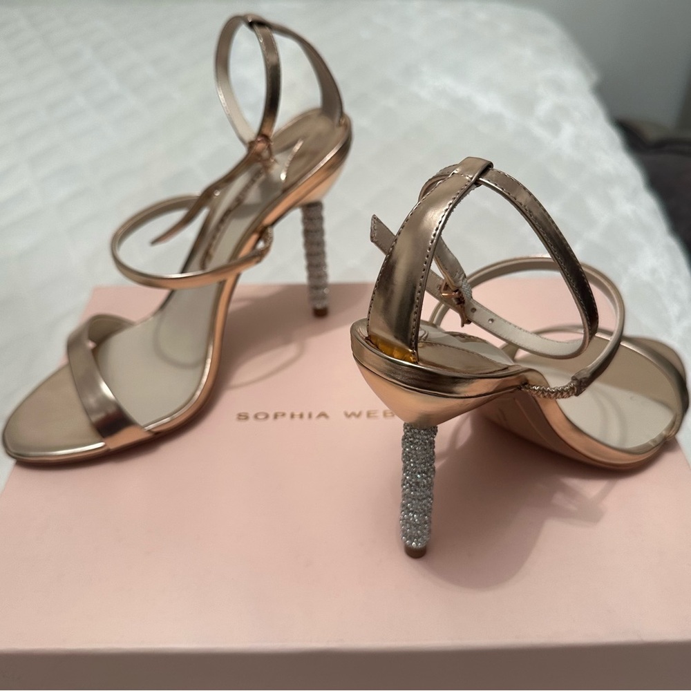 Sophia Webster Metallic Strappy Sandals